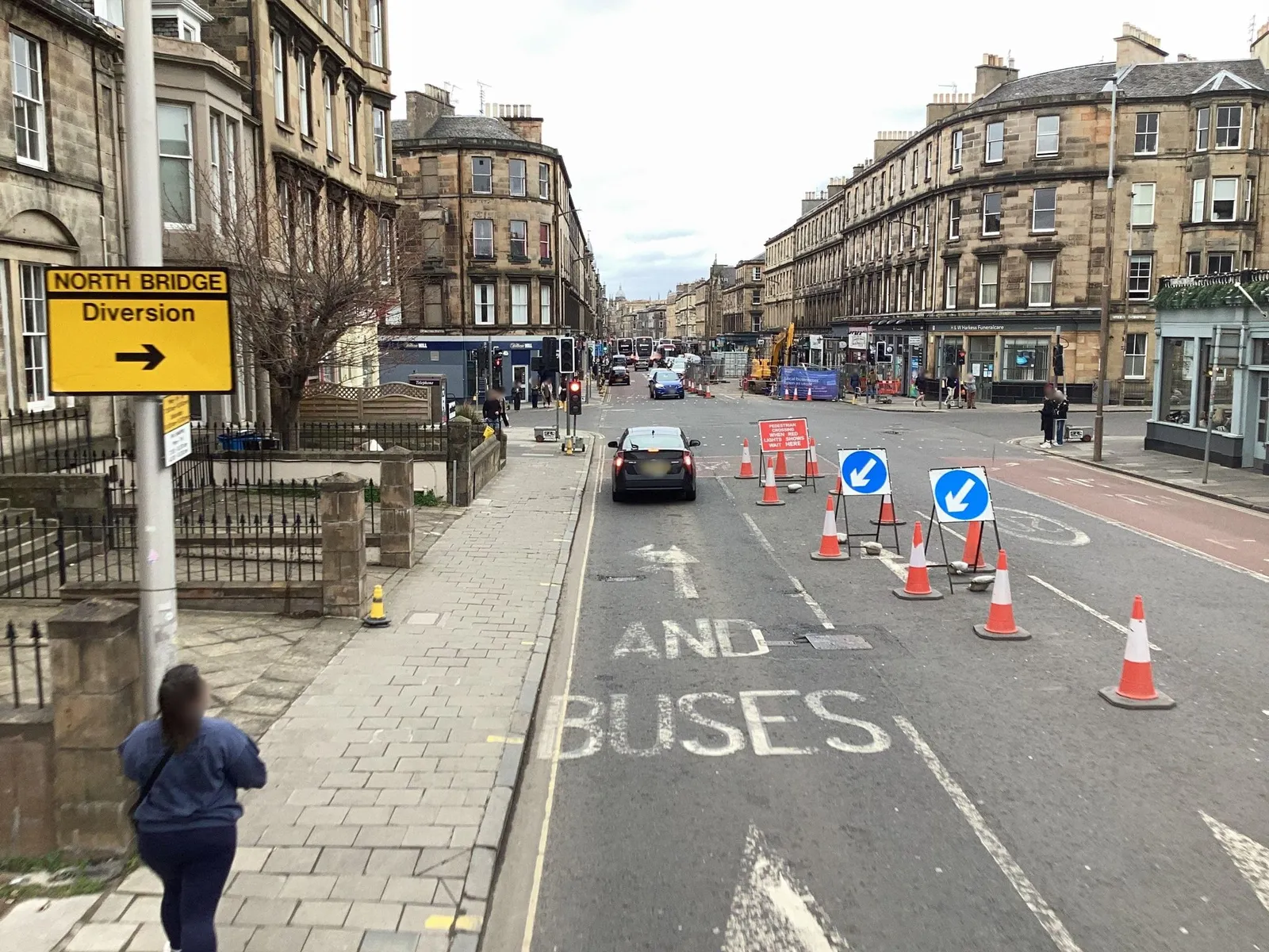 1, 3 and 5 Newington Road, Edinburgh — street-level view