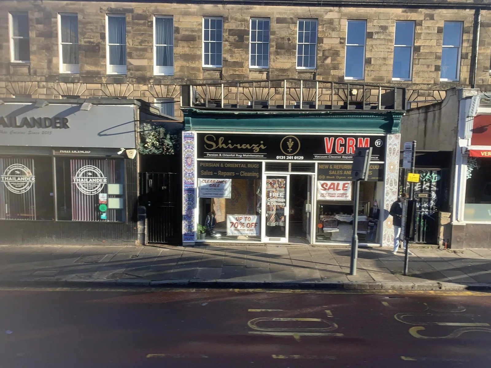 1, 3 and 5 Newington Road, Edinburgh — street-level view