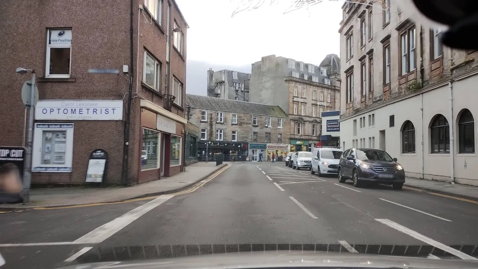 Caledonian Hotel, George Street, Oban — street-level view
