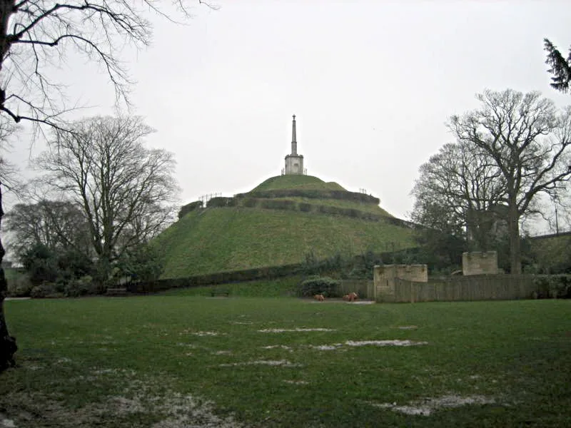 Dane John Mound and Roman and medieval remains in Dane John Garden