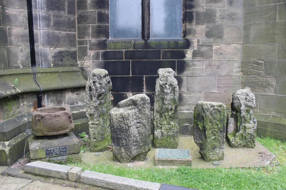 Early medieval sculptural fragments in St Mary's churchyard