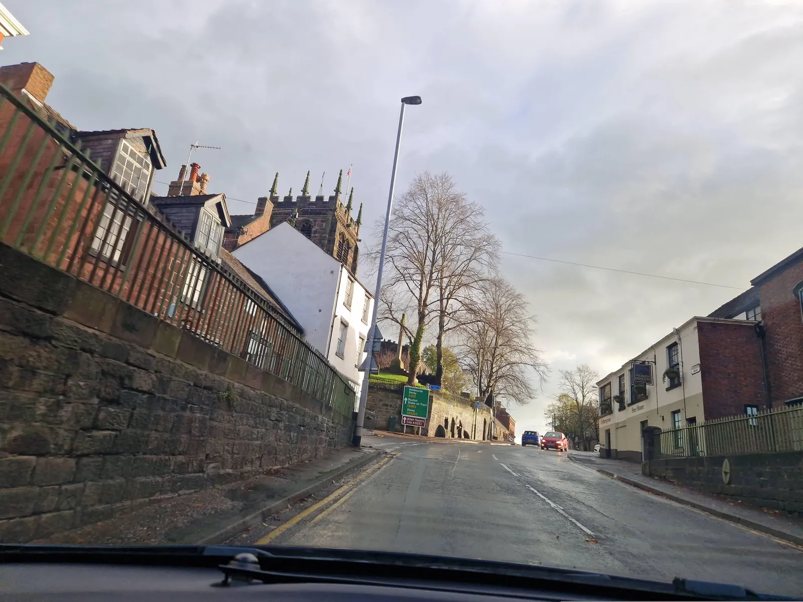 Green Dragon, Leek — street-level view