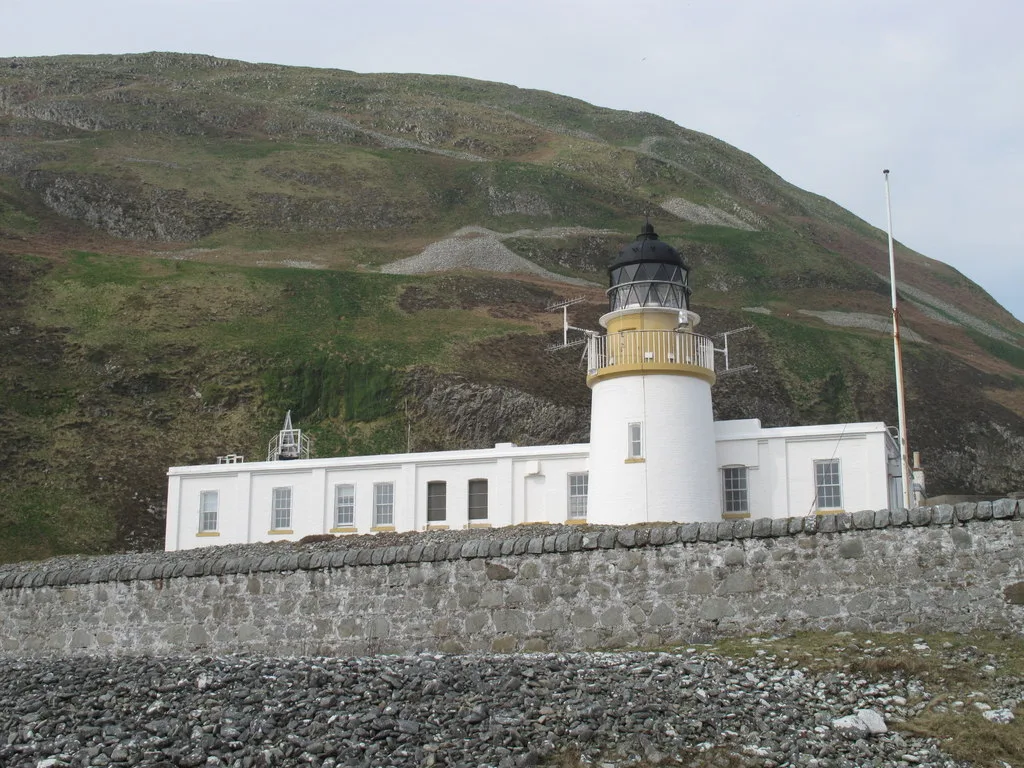 Keepers' Cottages and Foghorn, Lighthouse, Foreland Point, Ailsa Craig