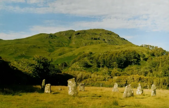 Lochbuie House, stone circle and standing stones, Mull