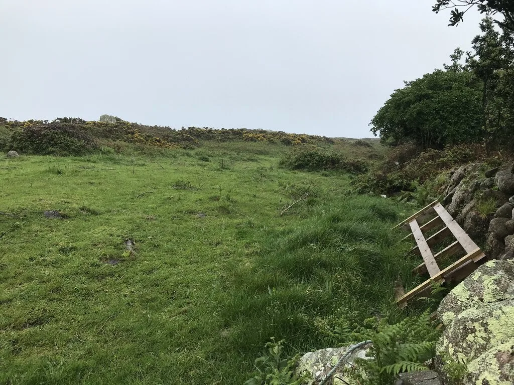 Prehistoric field system, settlement and cairn east of Barnaby Lane, St Agnes