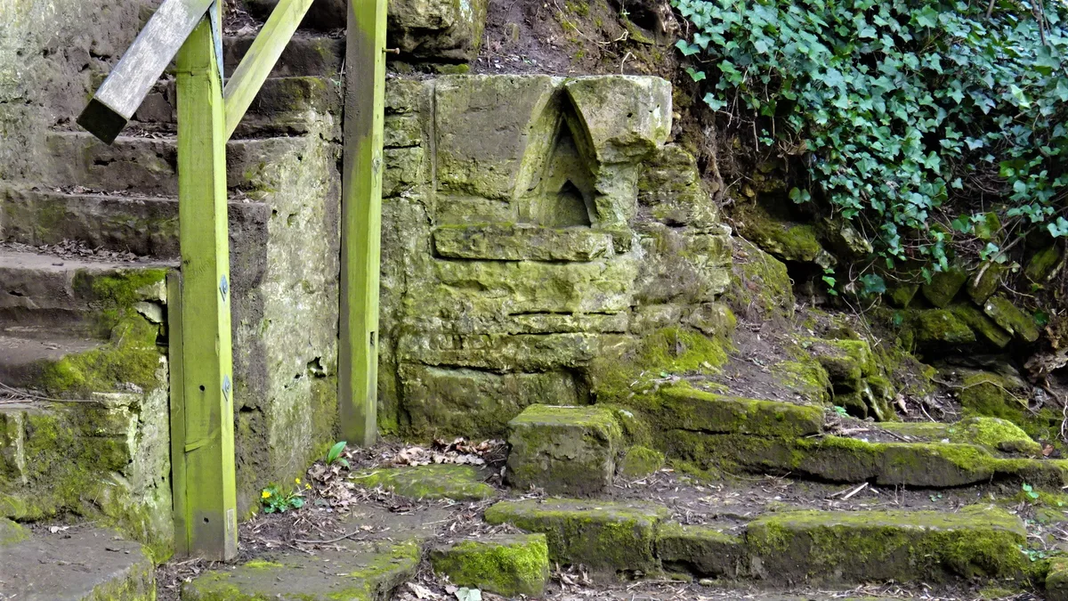 Saint Roberts Cave, Also Called Saint Roberts Chapel, Approximately 120 Metres South West Of Grimbald Bridge