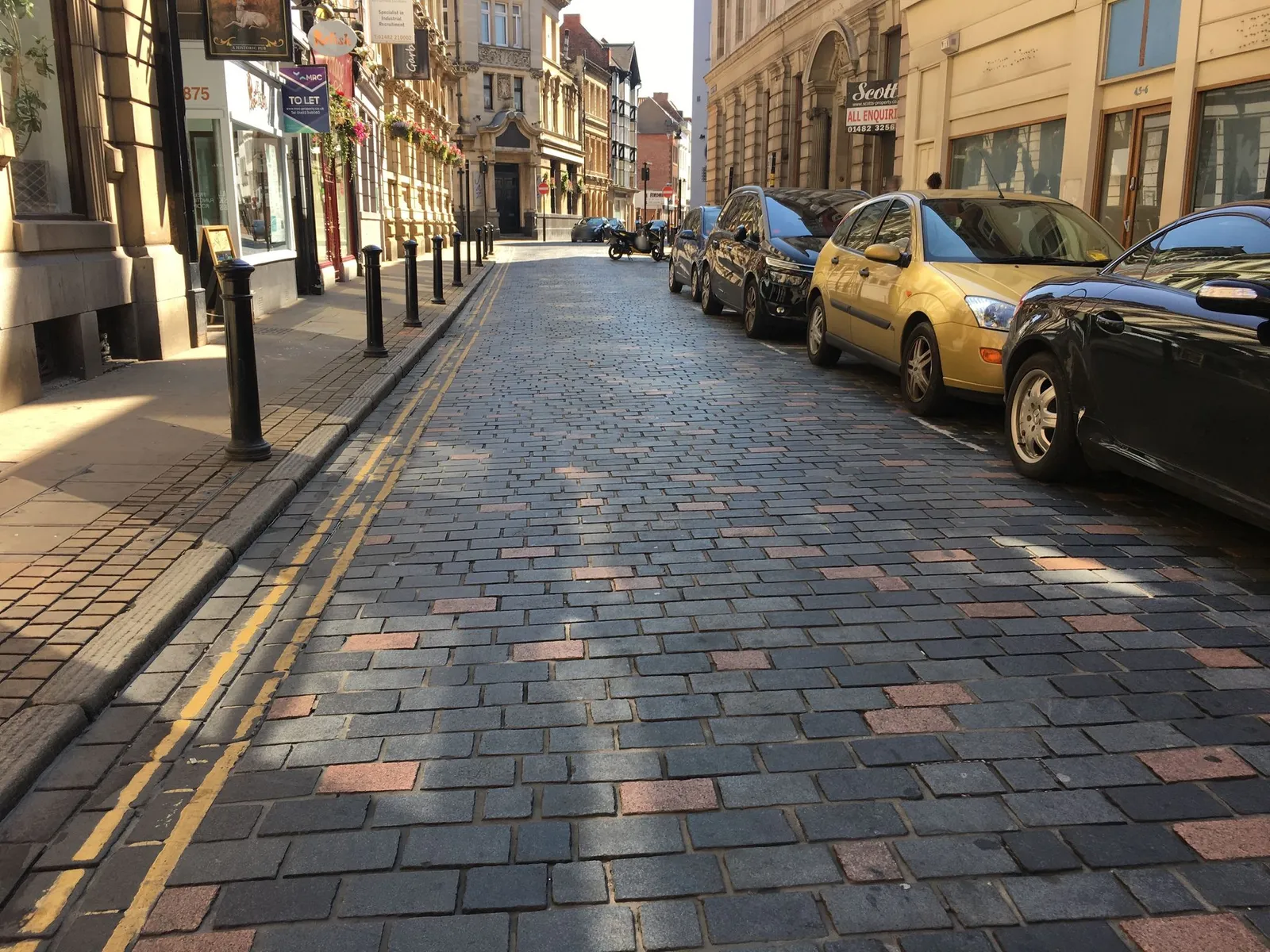 The Old White Hart Inn — street-level view