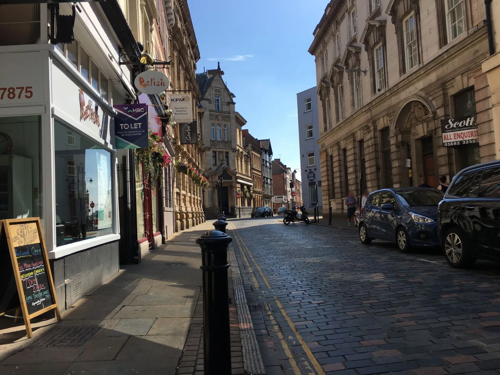 The Old White Hart Inn — street-level view