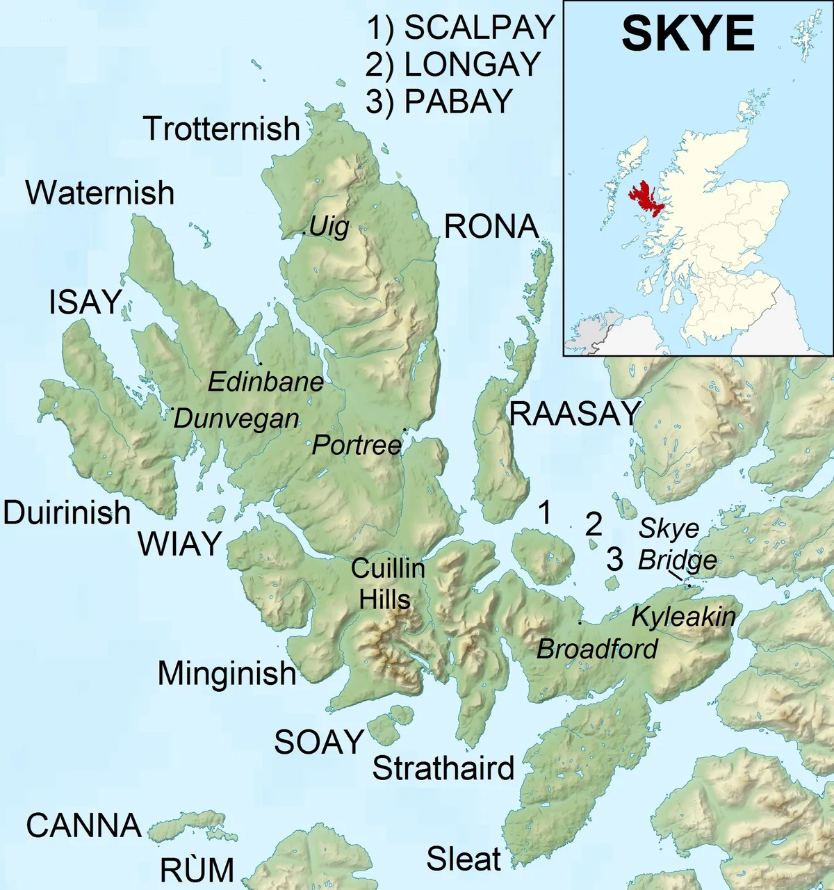 Wiay, islands in Scottish Highlands